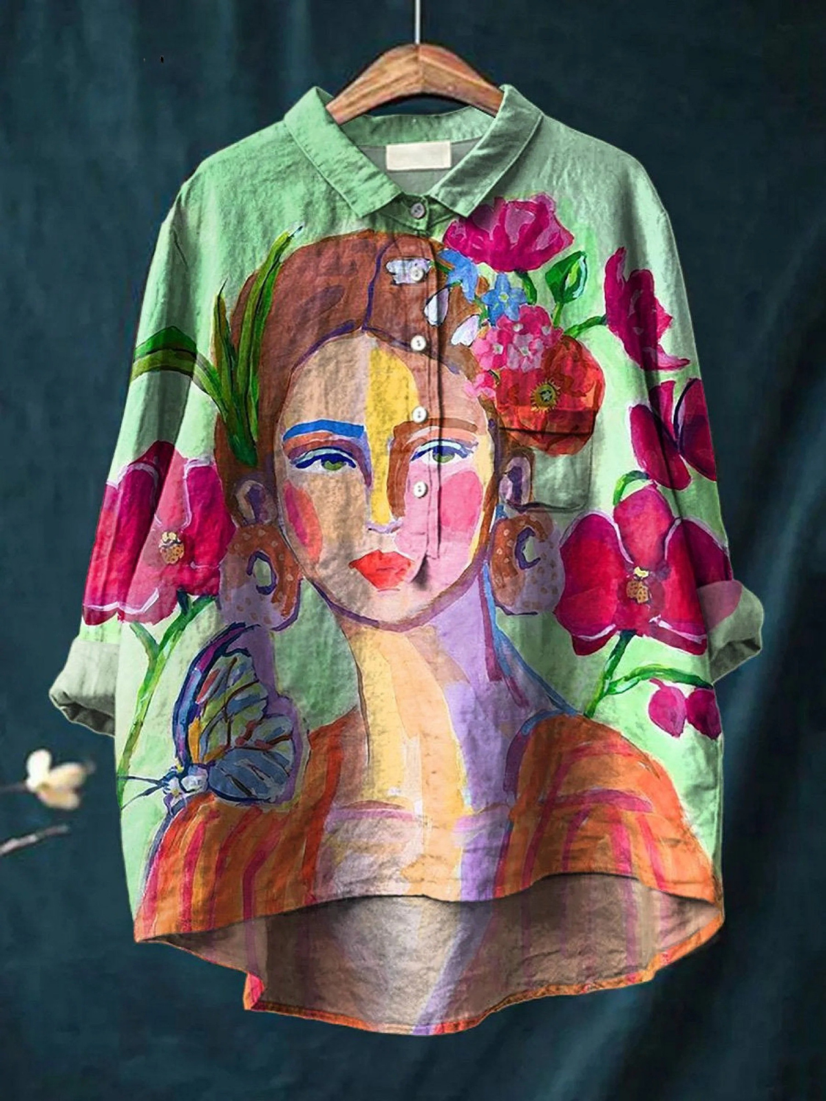 Delilah | Oil Painting Portrait Art Print Casual Shirt