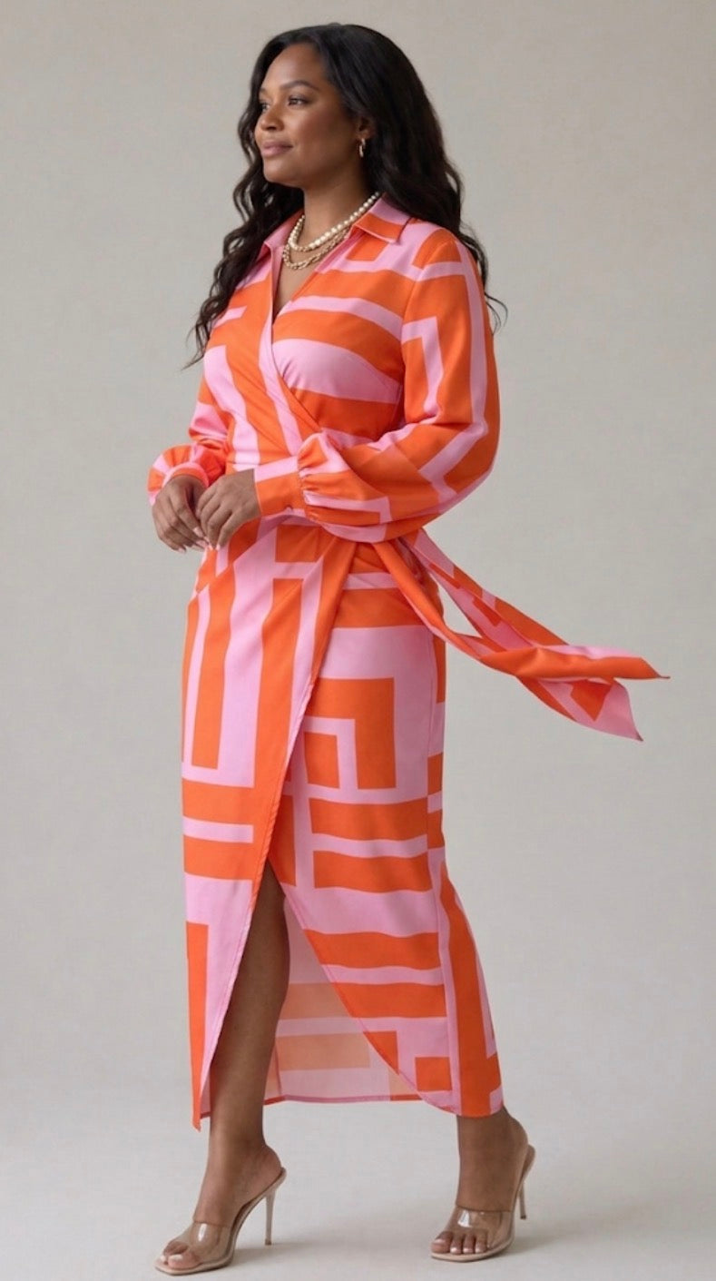 Paloma | Printed Wrap Dress