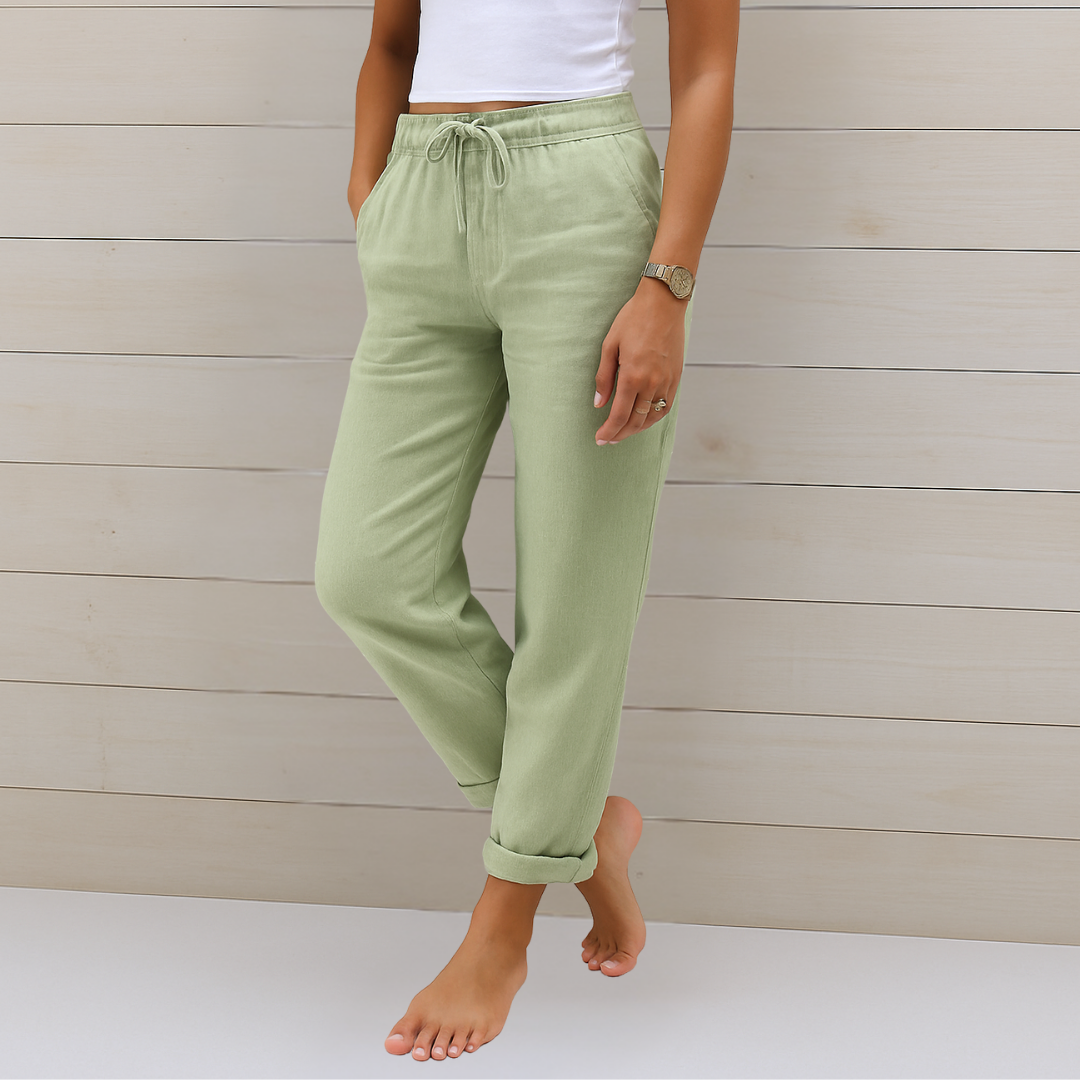 Mia | Breathable Elastic-Waist Pants