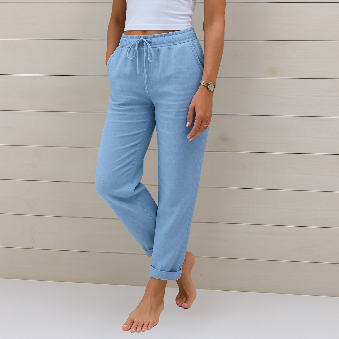 Mia | Breathable Elastic-Waist Pants