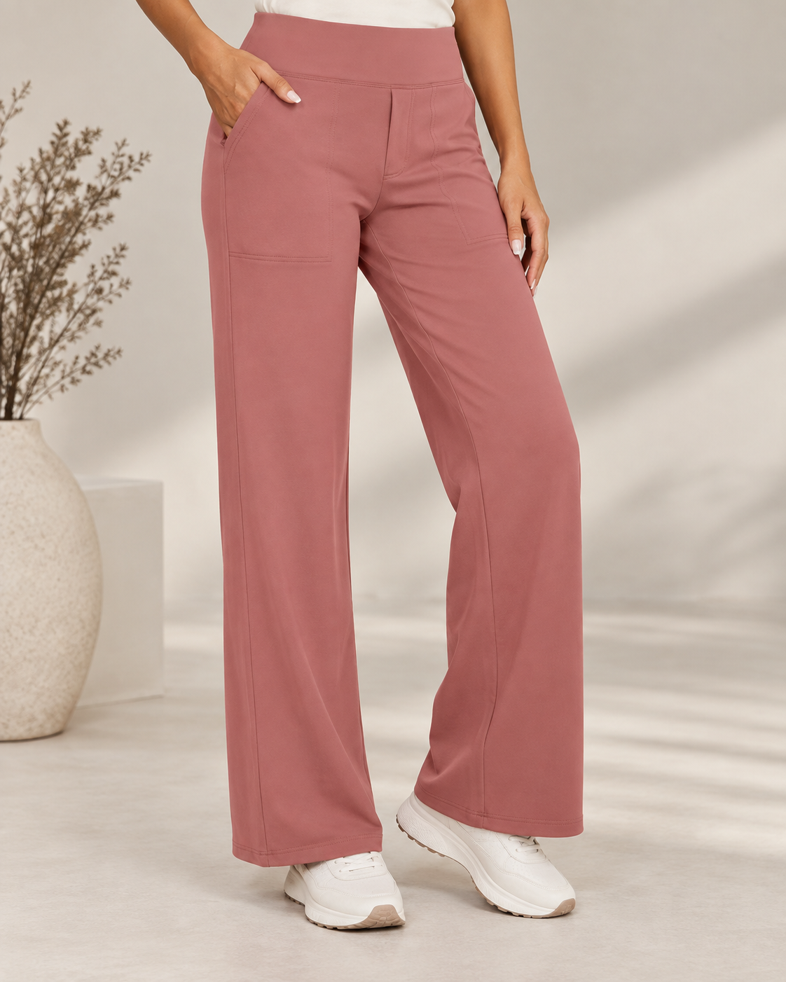 Lize | Wide-Leg Stretch Pants