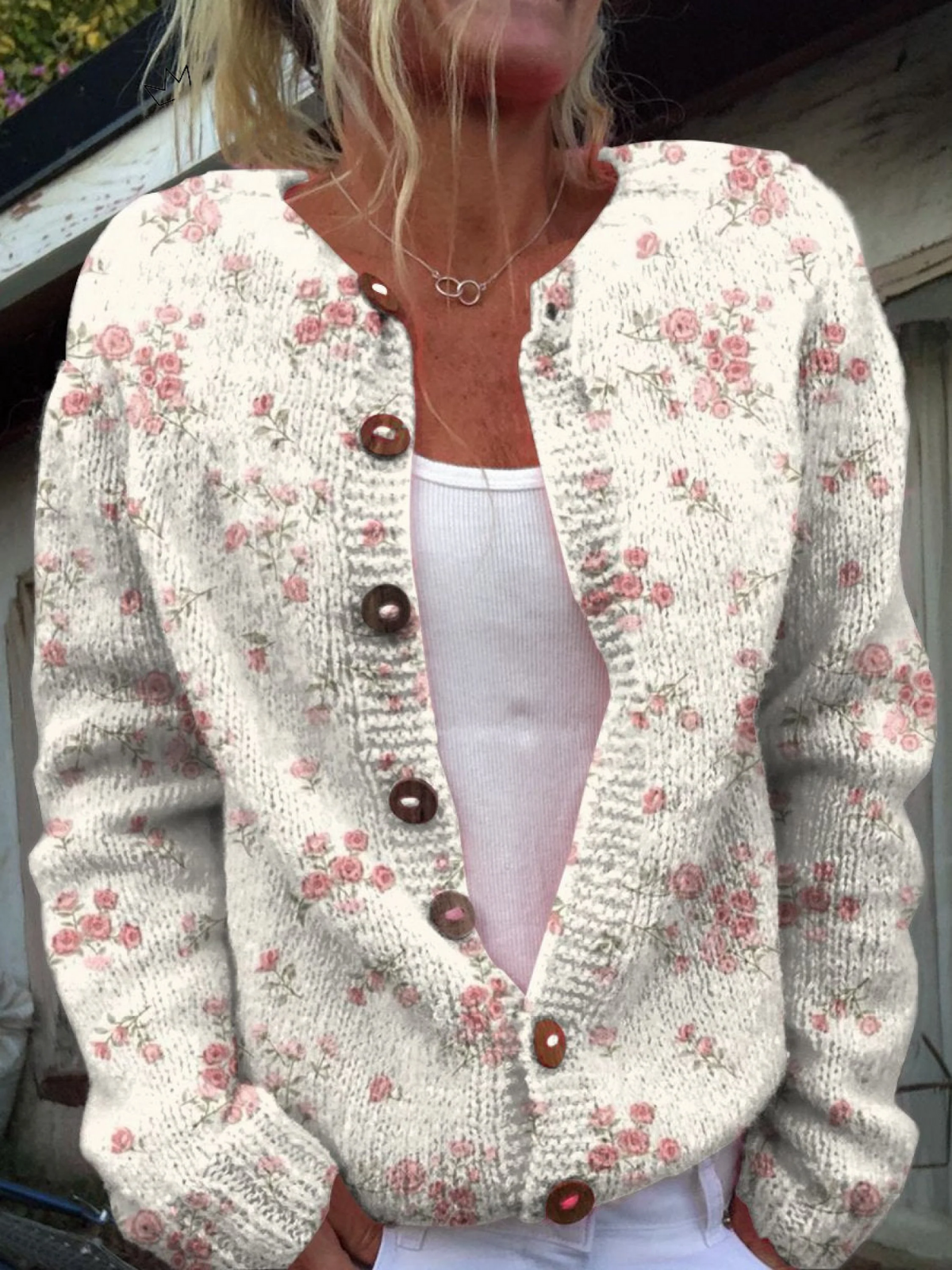 Harper | Vintage Rose Floral Cardigan