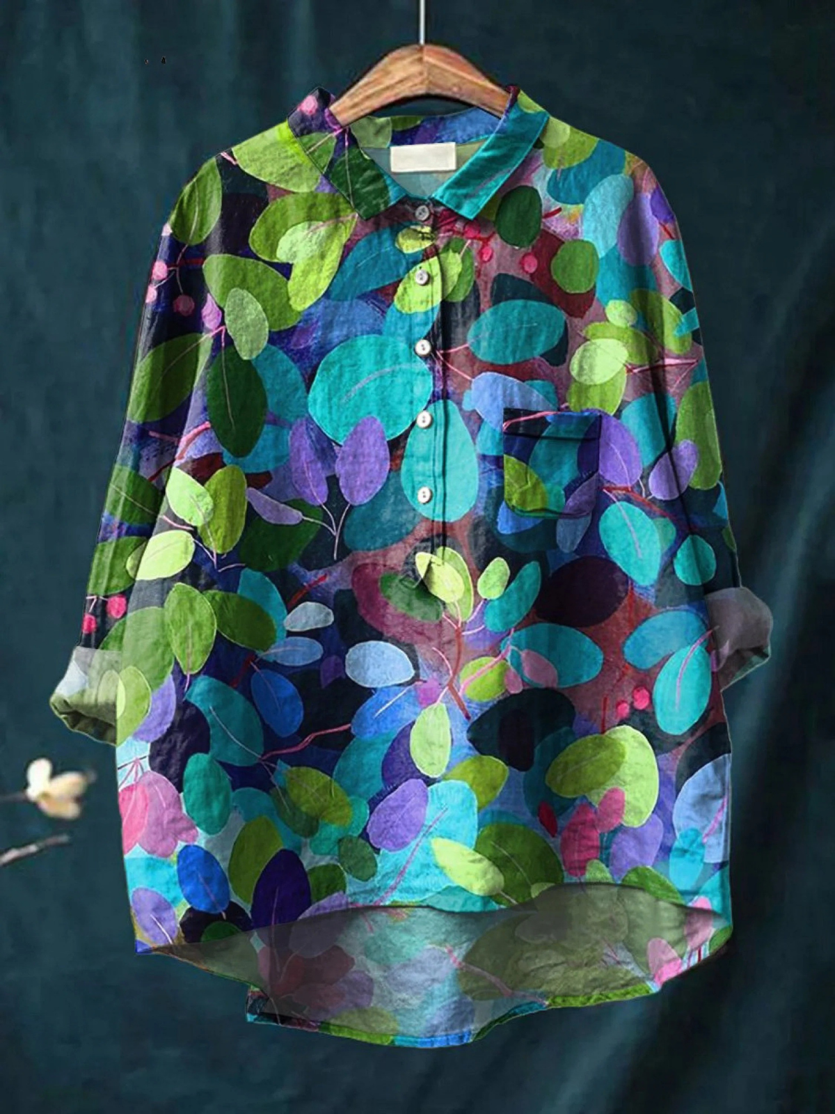 Kaylee | Summer Forest Art Print Casual Shirt