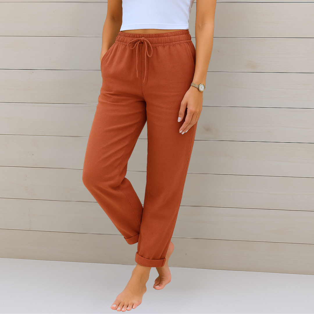 Mia | Breathable Elastic-Waist Pants