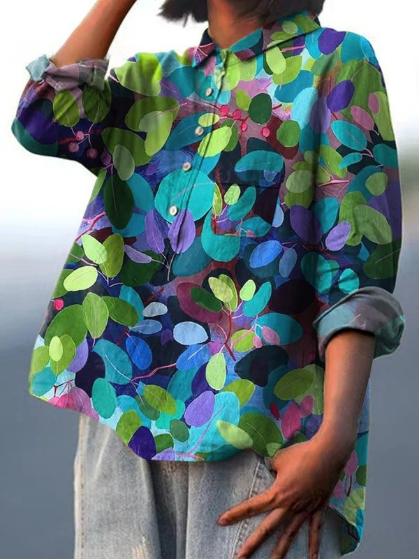 Kaylee | Summer Forest Art Print Casual Shirt