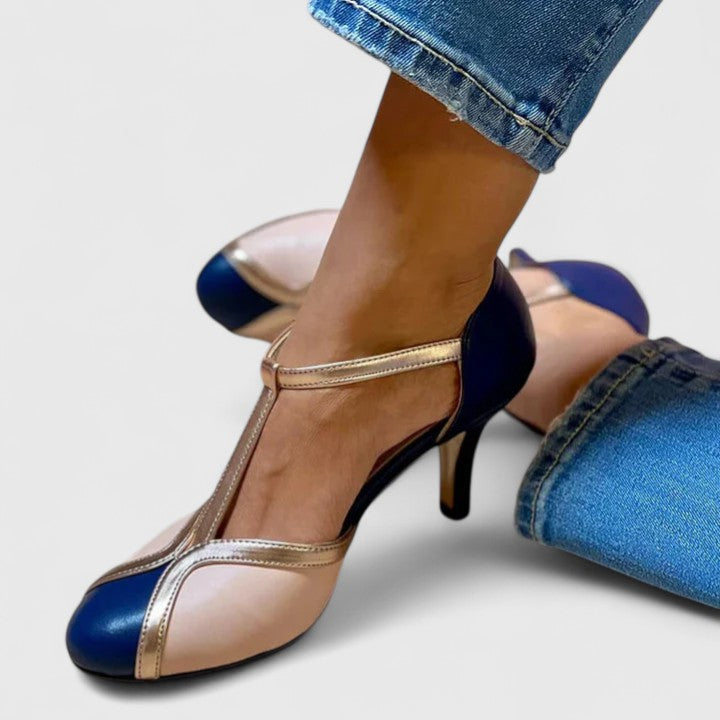 Violet | All-Day Comfort T-Strap Heels