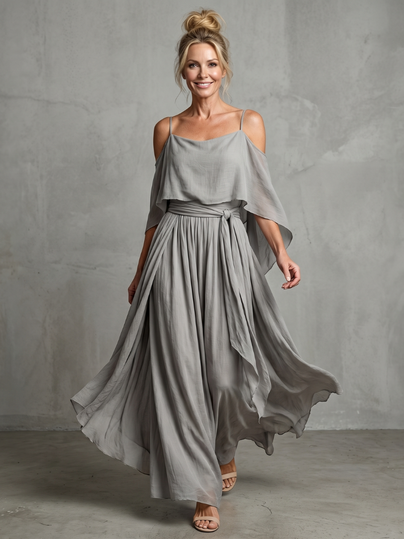 Marisol | Cold-Shoulder Top & Wide-Leg Set