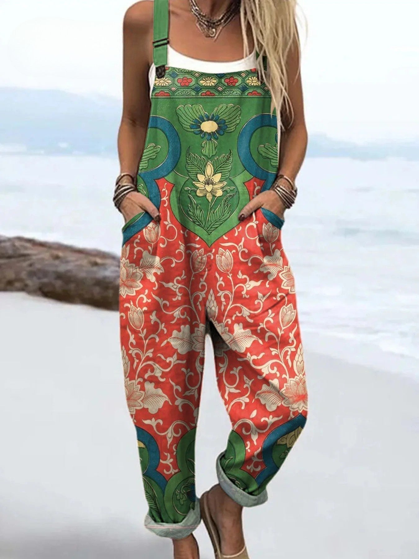 Evelyn | Garden Bloom Boho Overalls