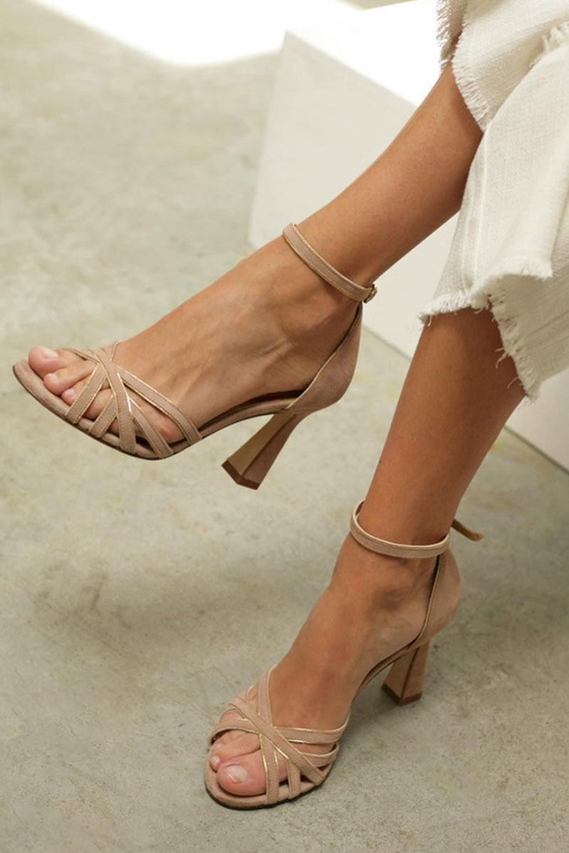 Ariana | Slim Pointed Patchwork Heels