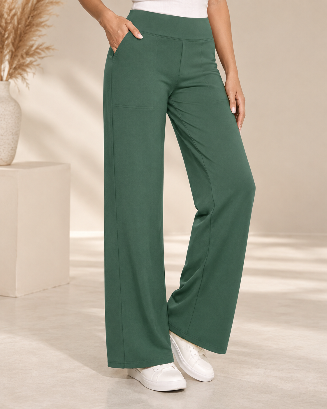 Lize | Wide-Leg Stretch Pants