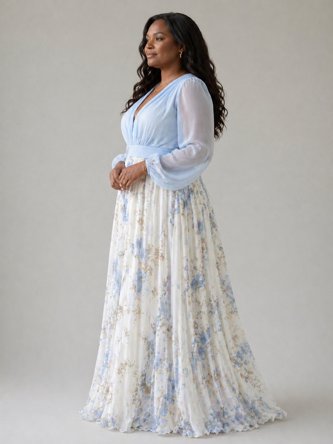 Georgia | Elegant Flowing Maxi Dress