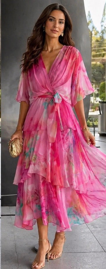Odette | Layered Floral Sun Dress