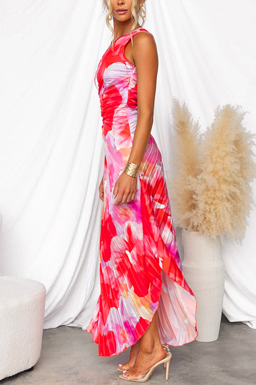 Juliette | Pleated One-Shoulder Dress
