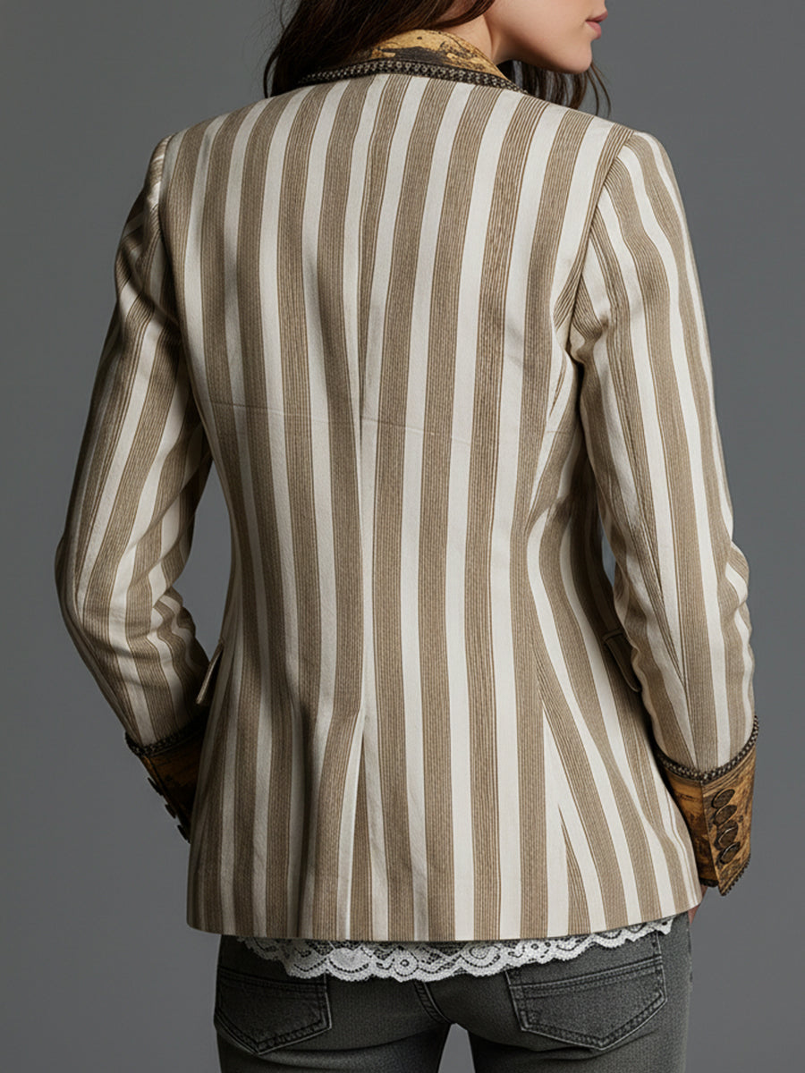 Rosanna | Striped Bohemian Blazer