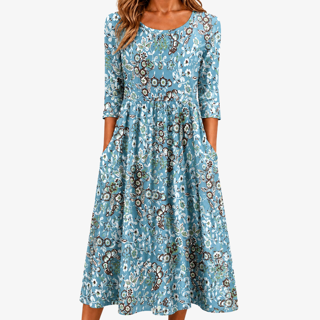 Savannah | Coastal Garden Floral Pocket Maxi Dress