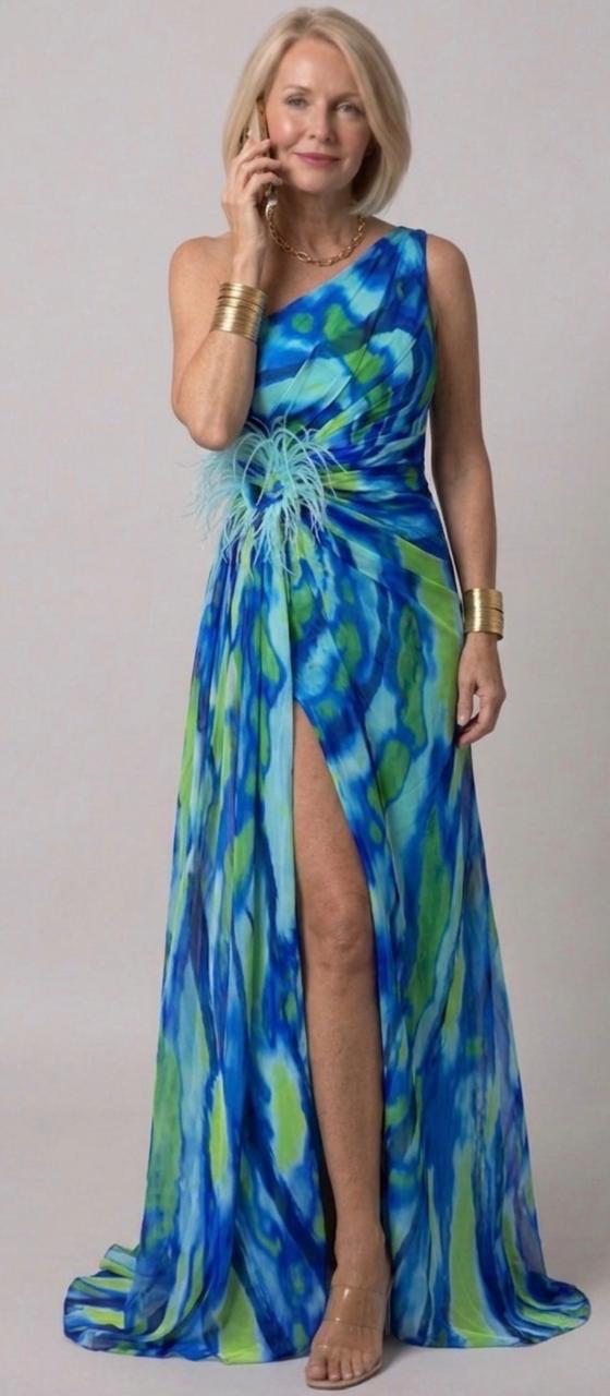 Noelle | Vibrant Draped Dress