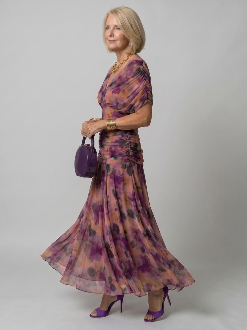 Giselle | Off Shoulder Flow Midi Dress