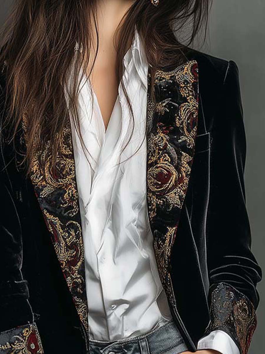 Camilla | Baroque Print Blazer