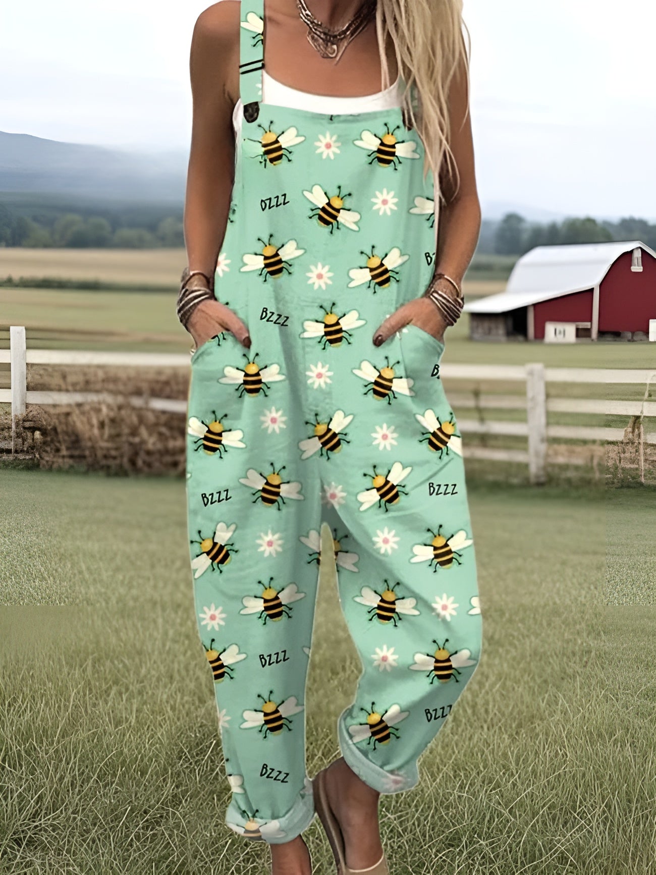 Emily | Busy Bee Garden Overalls