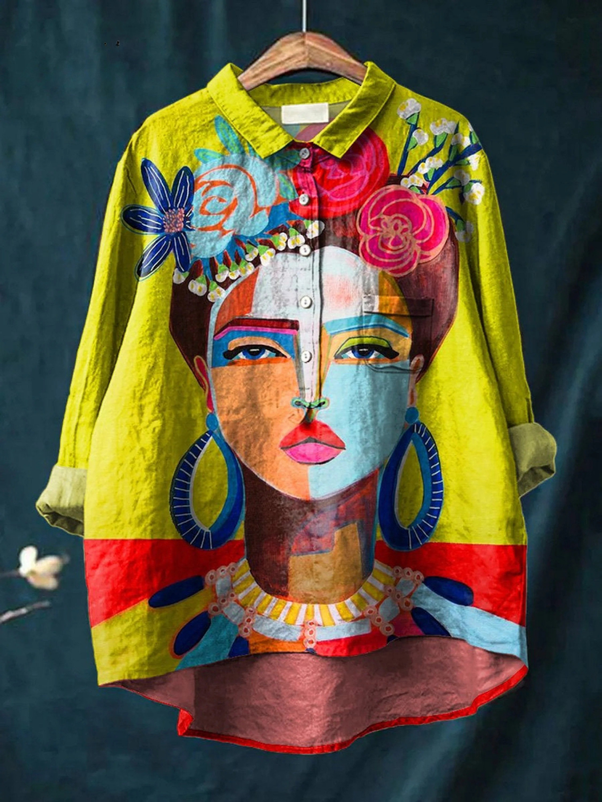 Amber | Portrait Art Print Casual Shirt
