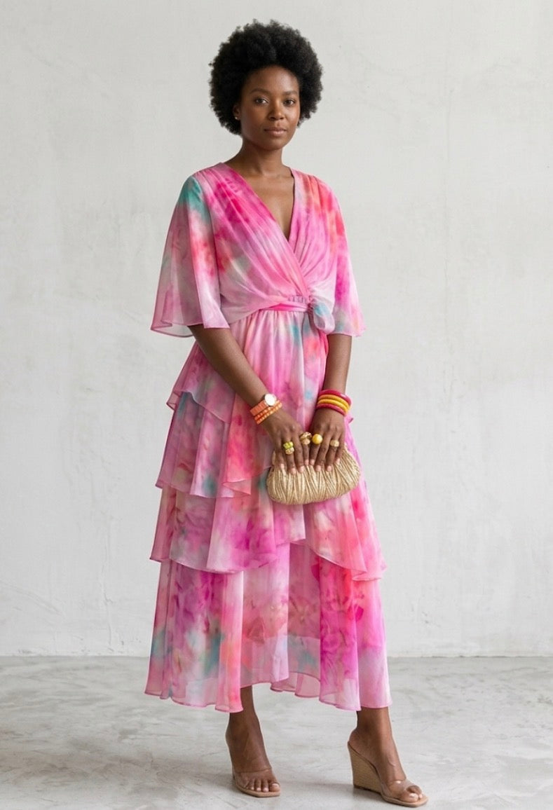 Odette | Layered Floral Sun Dress