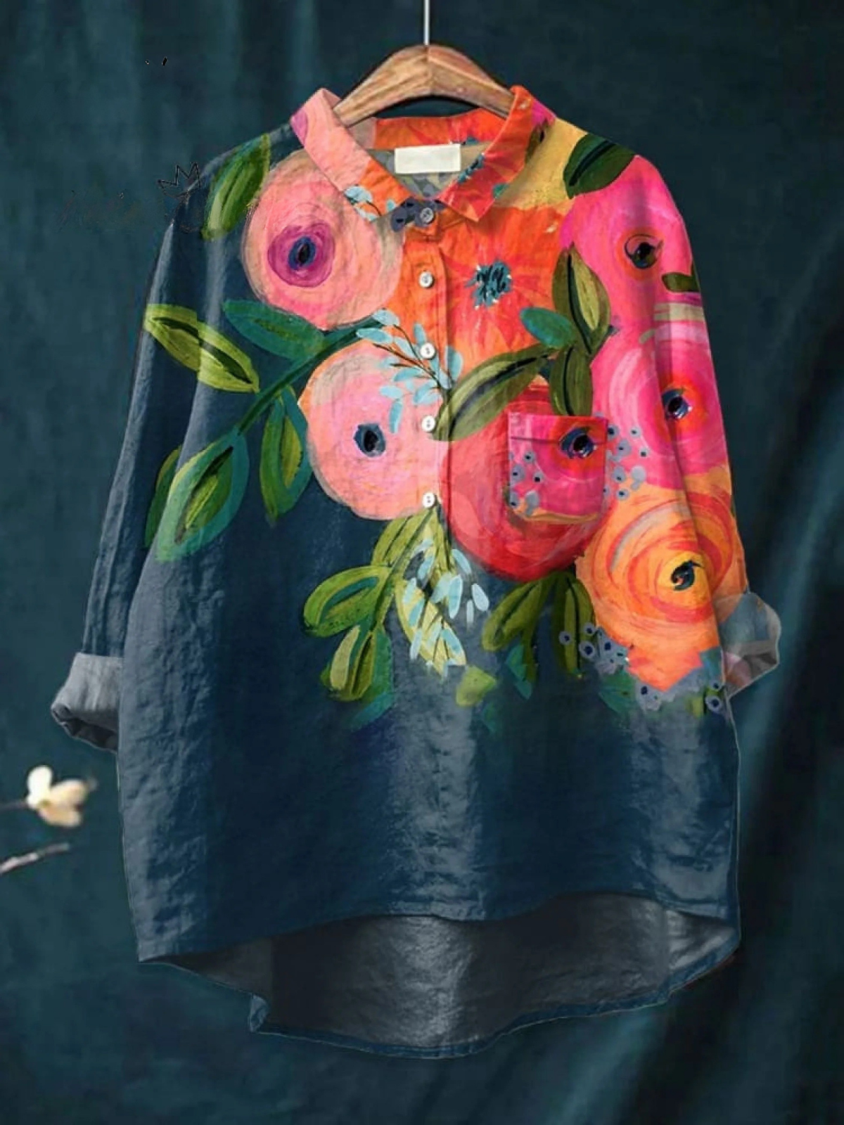 Lydia | Flower Art Print Casual Shirt