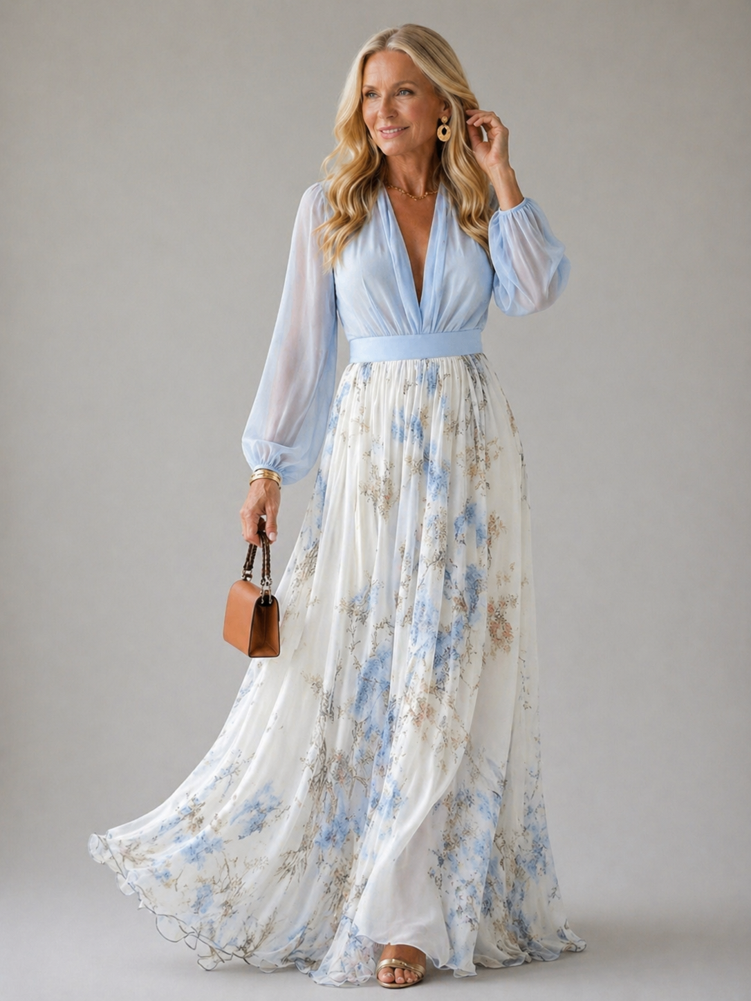 Georgia | Elegant Flowing Maxi Dress