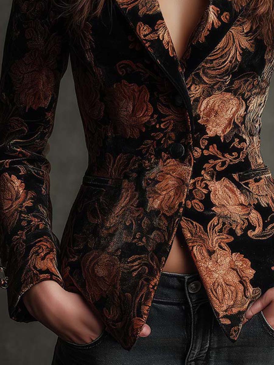 Sofia | Floral Print Tailored Blazer