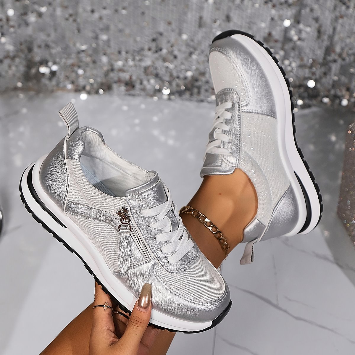 Aria | Orthopedic Zip Sneakers