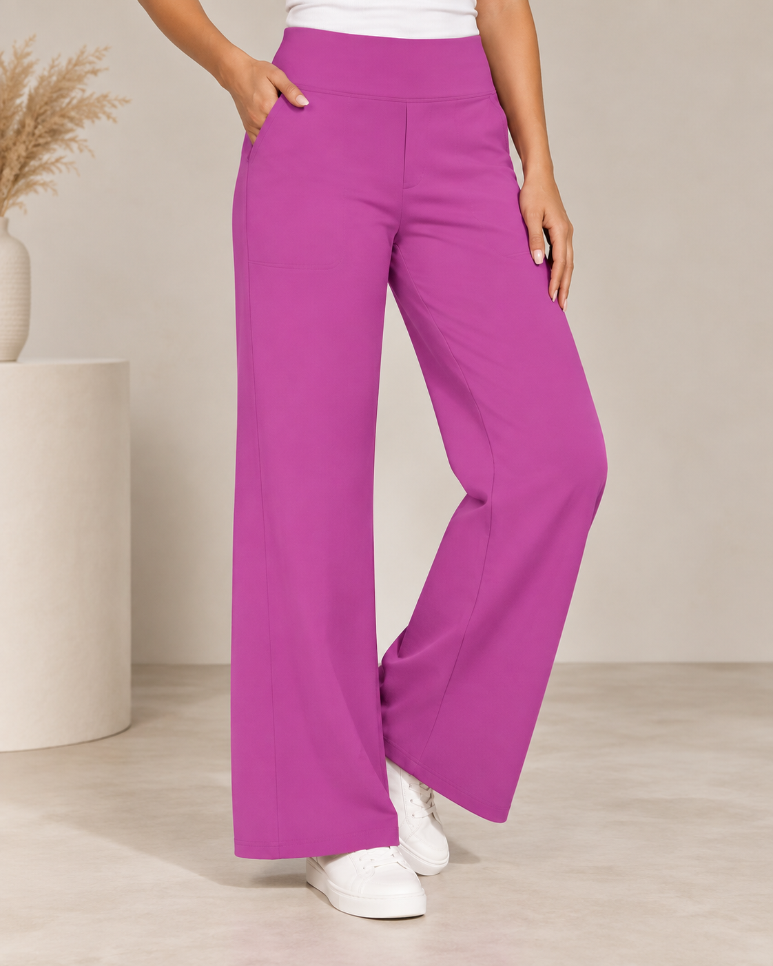 Lize | Wide-Leg Stretch Pants