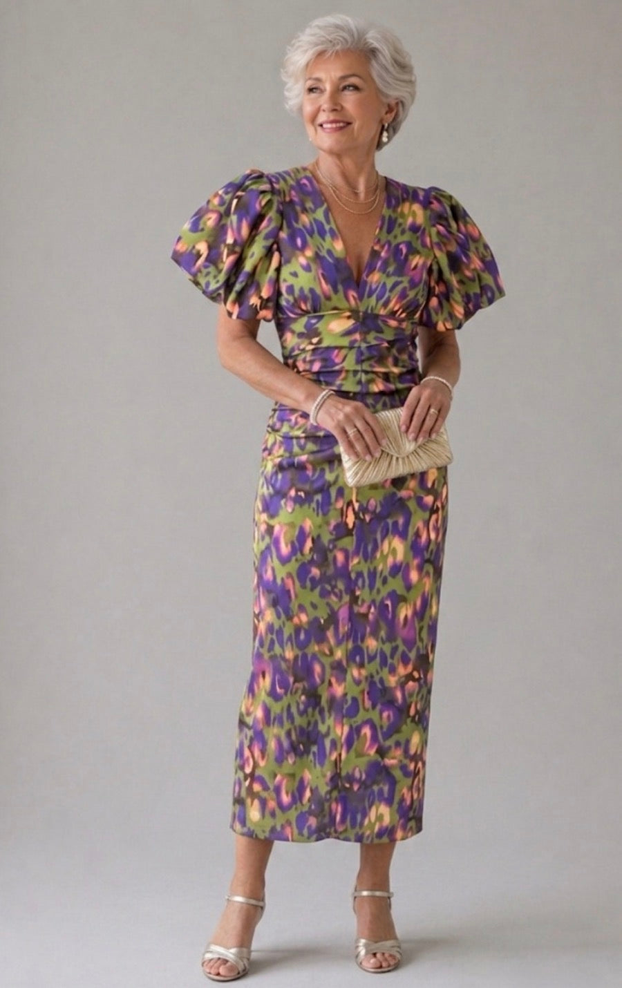 Matilda | Vivid Pleated Midi Dress