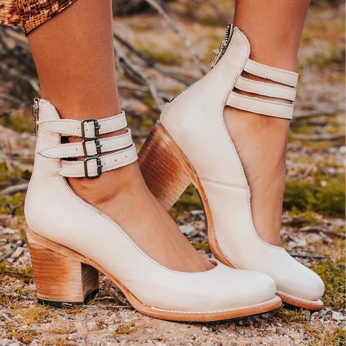 Alexa | Buckle Strap Block Heel