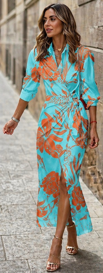 Paloma | Printed Wrap Dress