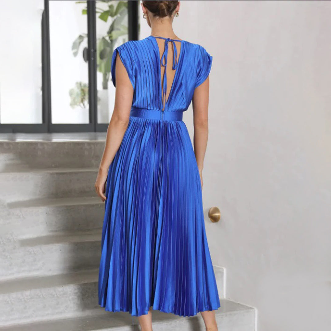 Priscilla | Timeless Pleated Midi Dress