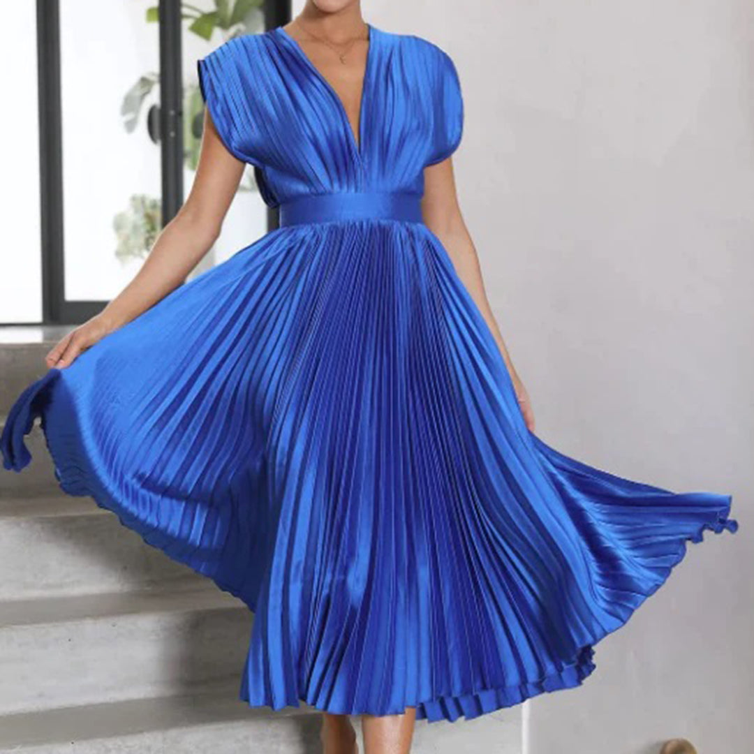 Priscilla | Timeless Pleated Midi Dress