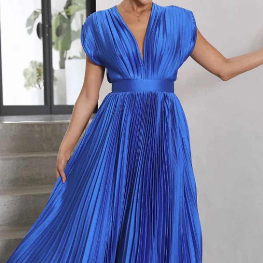 Priscilla | Timeless Pleated Midi Dress