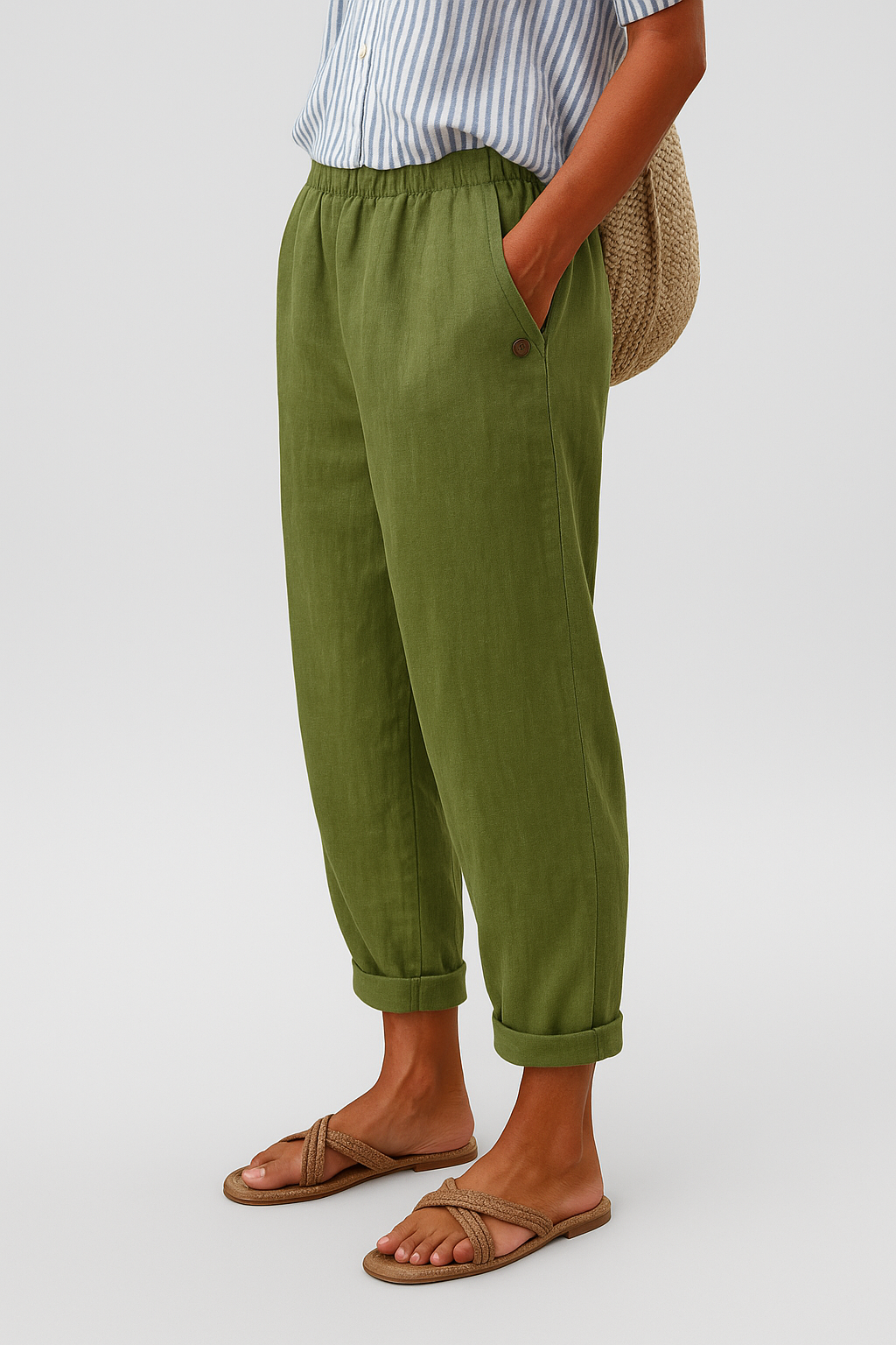 Wanda | Straight-Leg Pants with Side Pockets