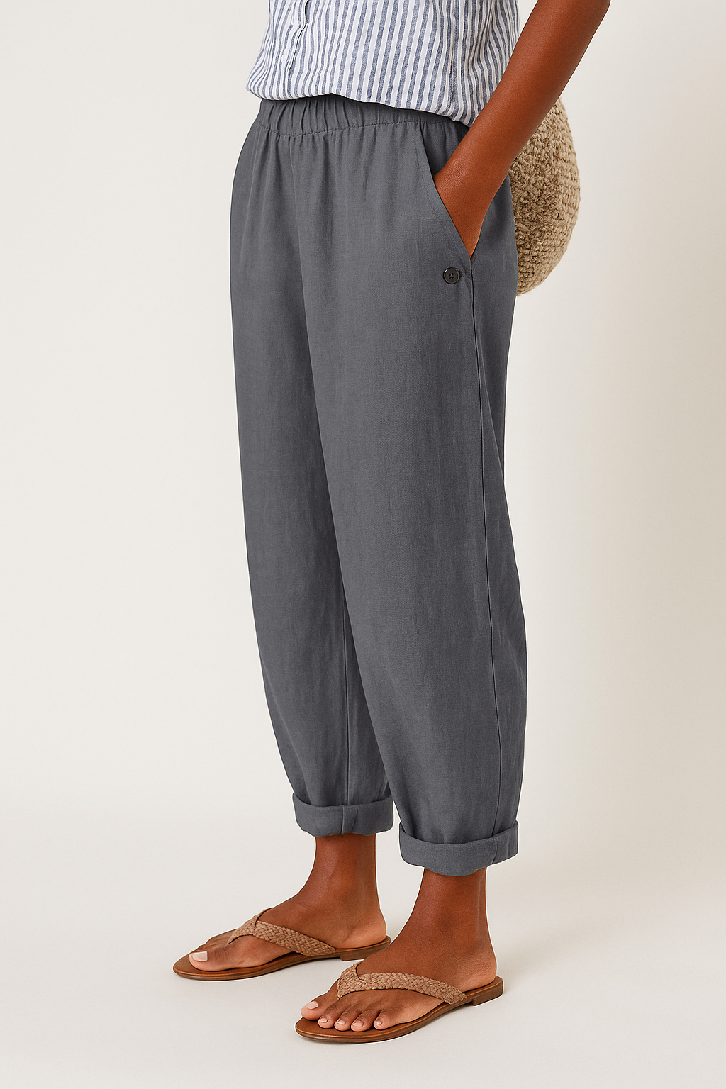 Wanda | Straight-Leg Pants with Side Pockets