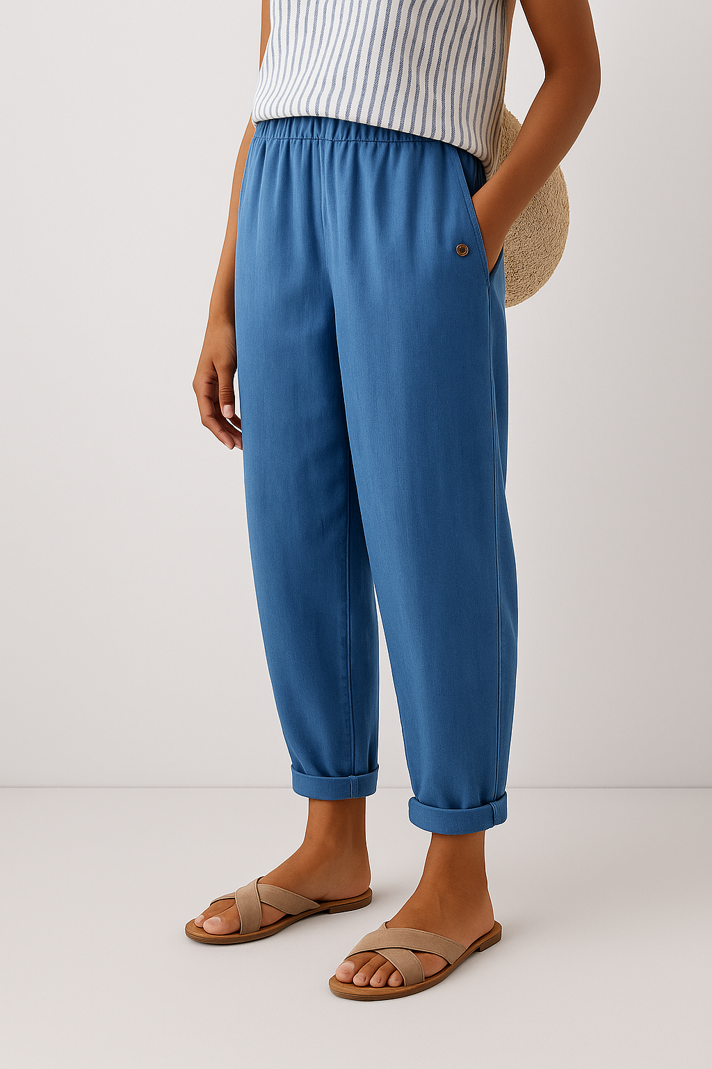 Wanda | Straight-Leg Pants with Side Pockets