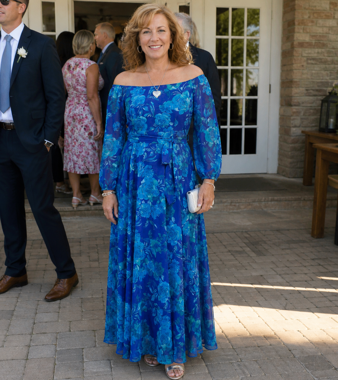 Lavinia | Off Shoulder Floral Maxi Dress