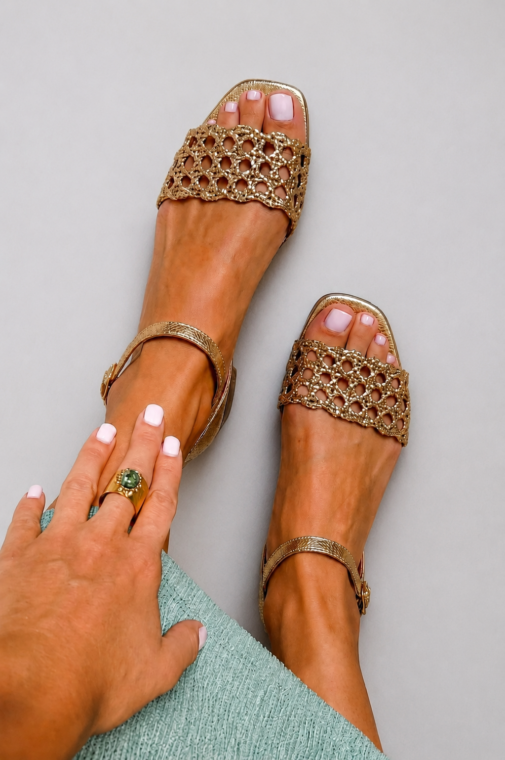 Aurora | Golden Summer Sandals