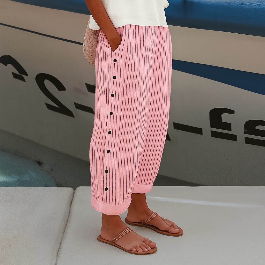 Ava | Straight-Leg Pants with Side Pockets