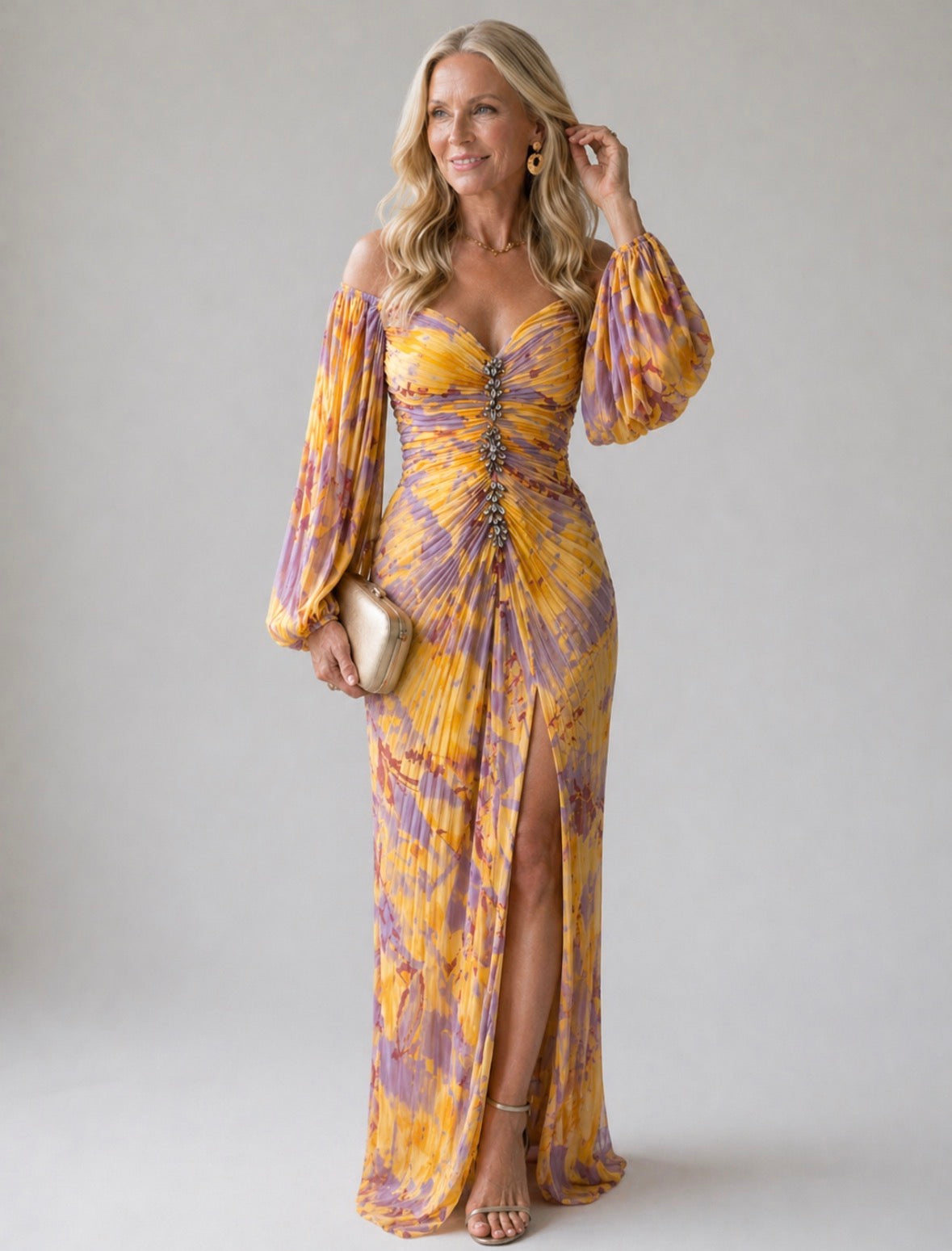 Isolde | Elegant V-Neck Dress