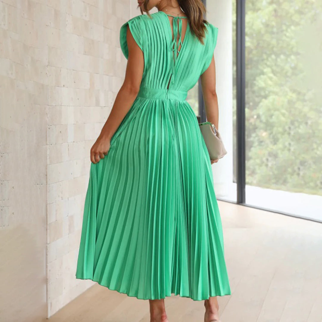 Priscilla | Timeless Pleated Midi Dress