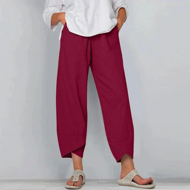 Scarlett | Cotton-Linen Summer Pants