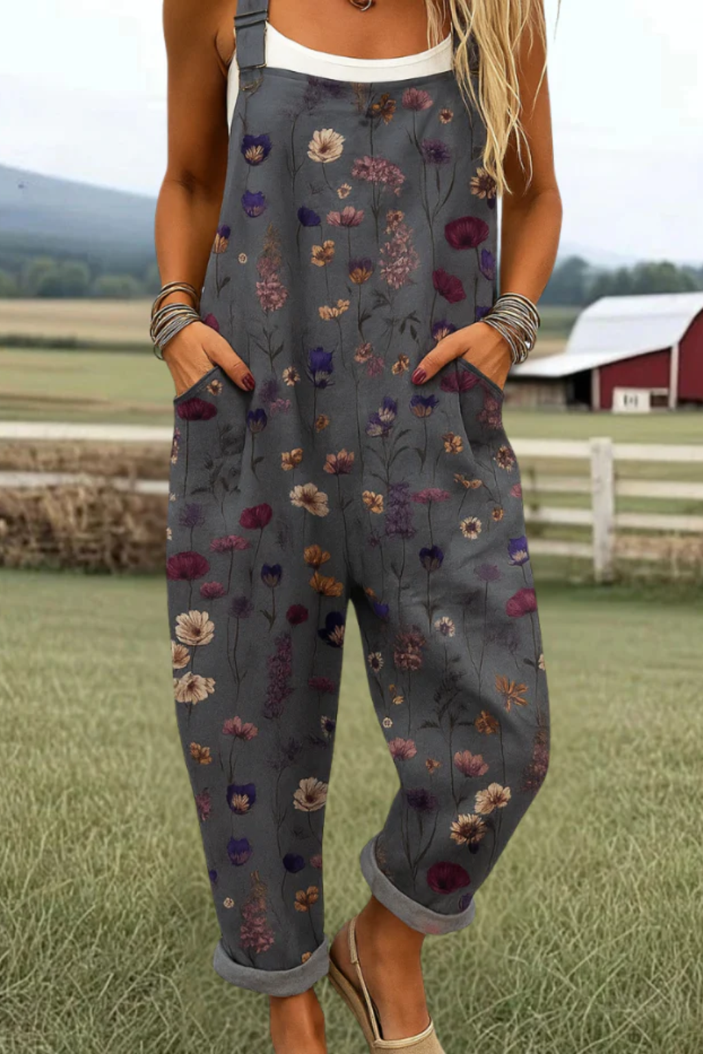 Penelope | Artistic Floral Overalls