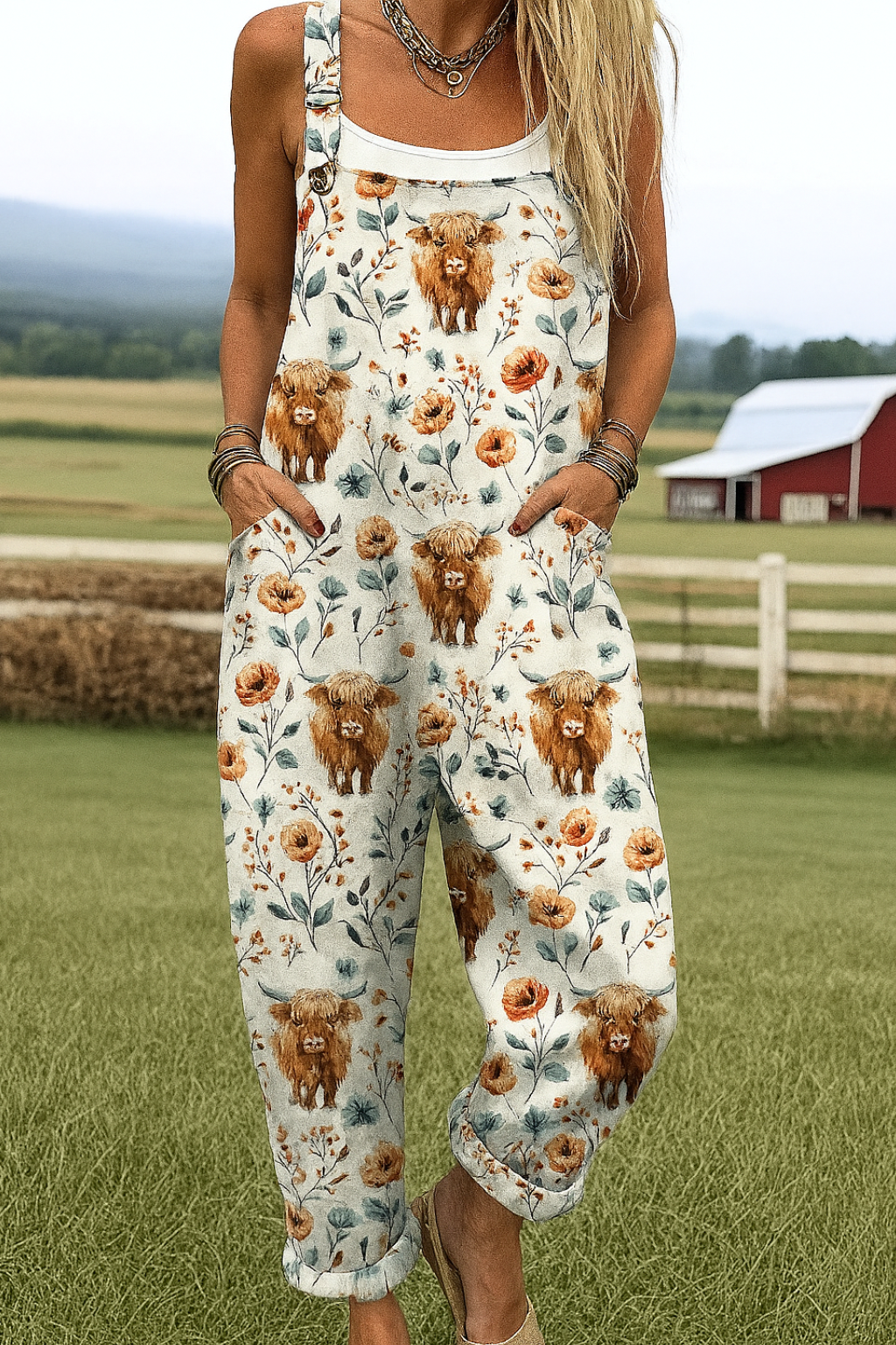 Layla | Artistic Floral Overalls