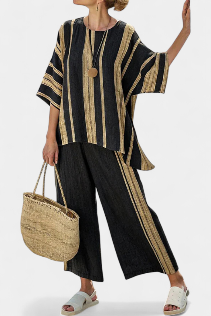 Mia | Oversized Linen Trouser Set