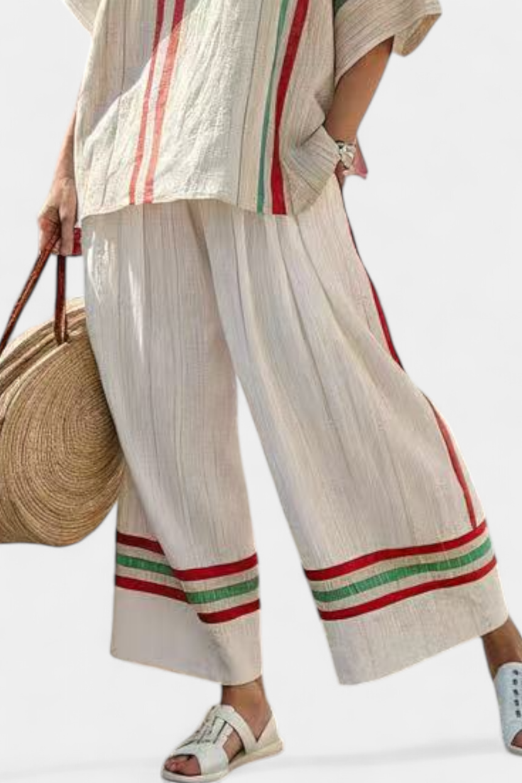 Aria | Printed Boho Trouser Set