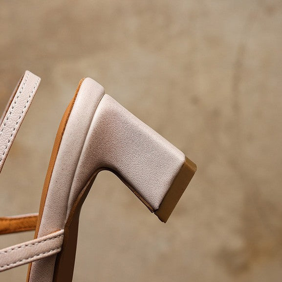 Scarlett | Leather Slingback Heels